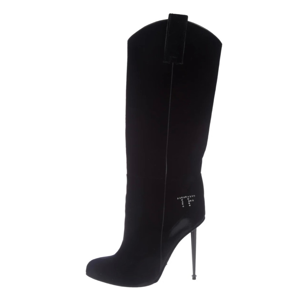 Tom Ford Velvet knee-high boots